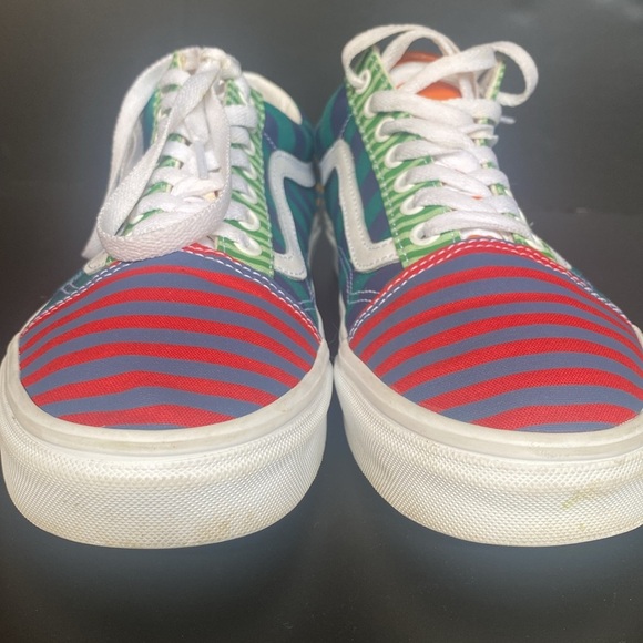 Vans Old Skool Skate Shoe Lace Up Stripe Block Multicolor Journeys M9 W10.5 - Picture 9 of 9